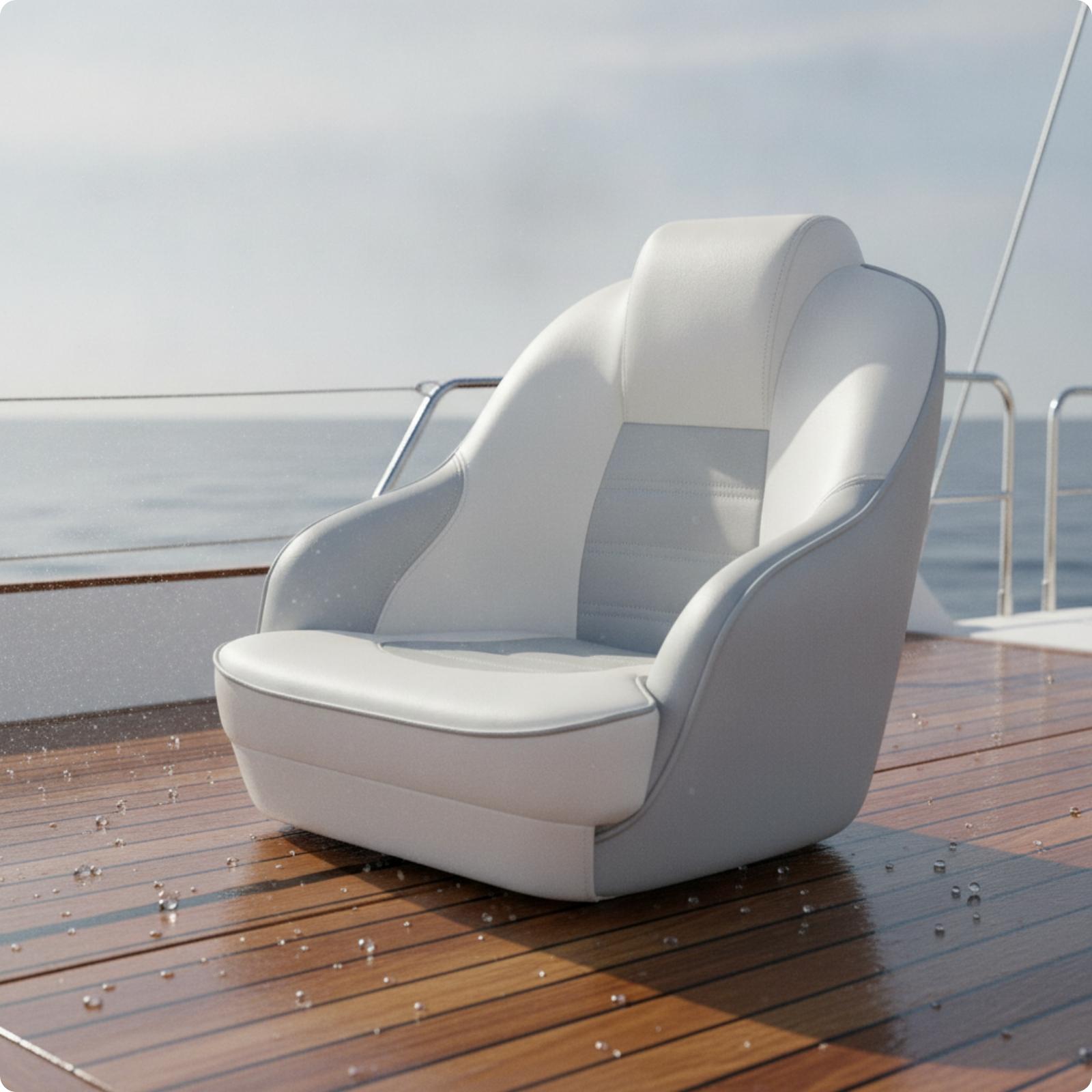 Fishing Boat Seat - مقعد قبطان بحري فاخر ذو ظهر