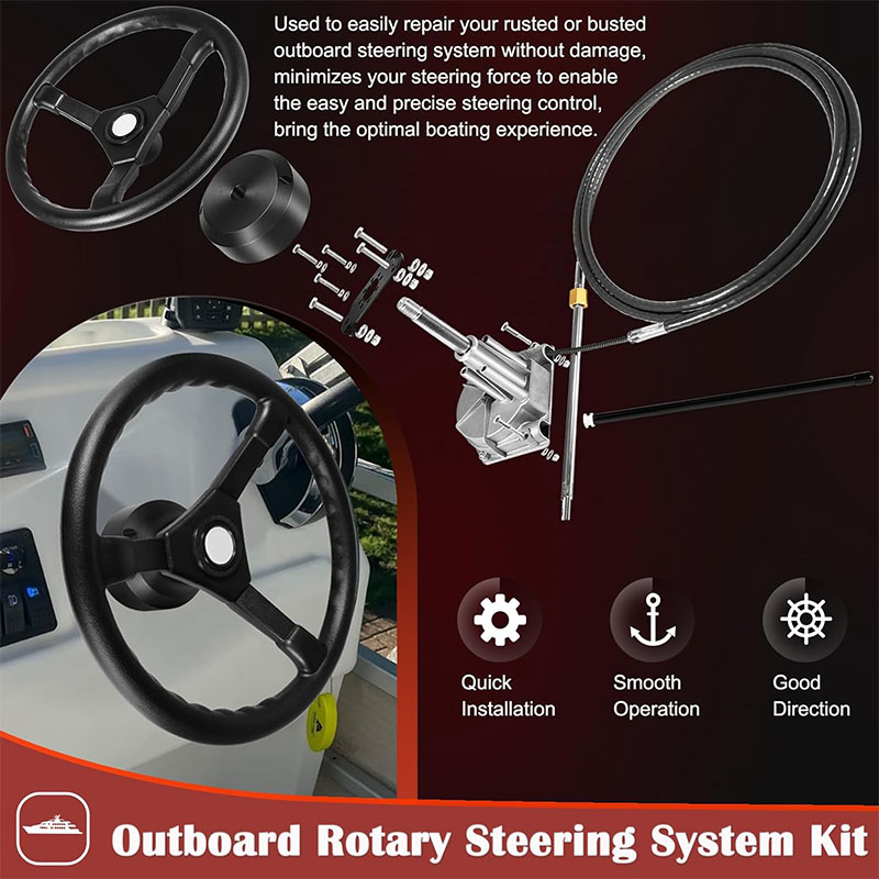 نظام توجيه القوارب، طقم توجيه  - مراجعة Fishing Boat Steering Wheel وسعره